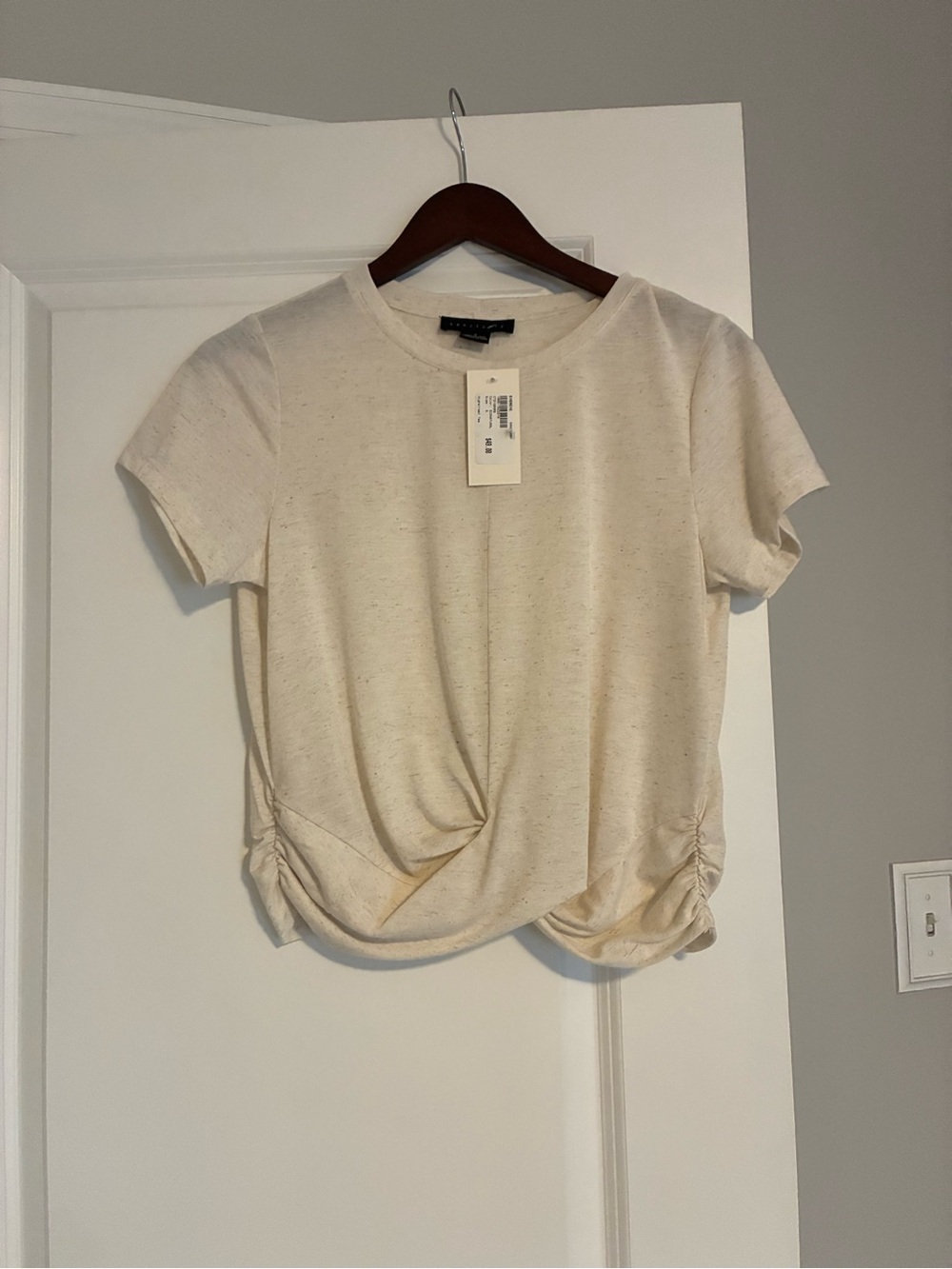 Evereve Sanctuary Front Twist Tee